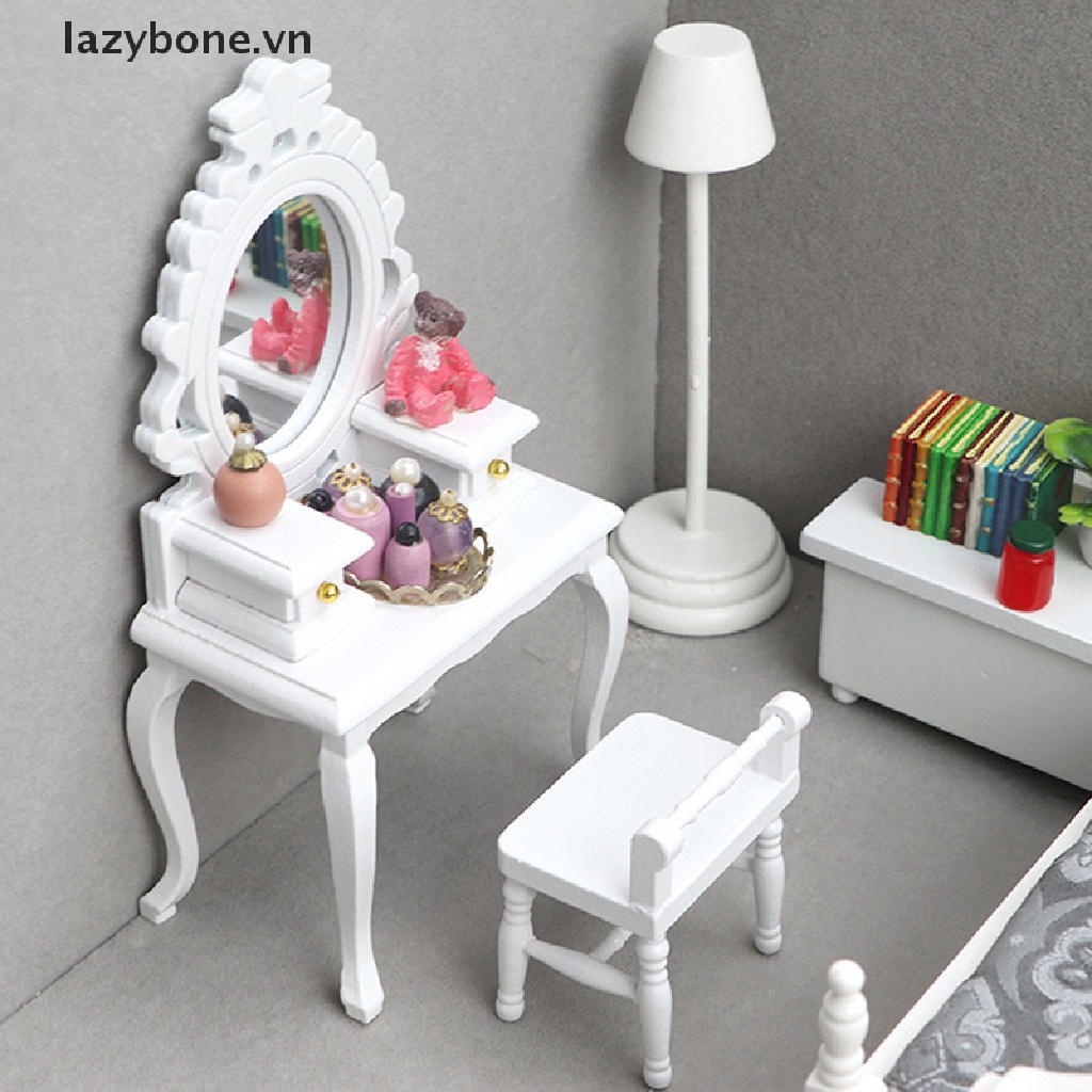 Bộ Bàn Trang Điểm Nội Thất Cho Nhà Búp Bê Tỉ Lệ 1: 12