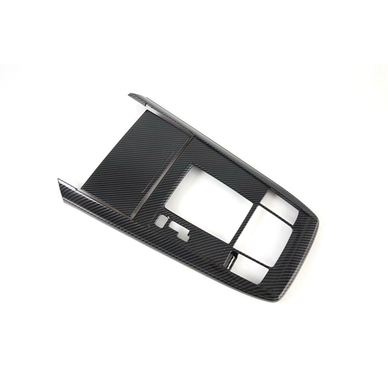 Bộ 2 Viền Bọc Bảng Điều Khiển Cần Gạt Số / Cốc Nước Bằng Sợi Carbon Cho Mazda CX-30 CX30 2020 2021 2022