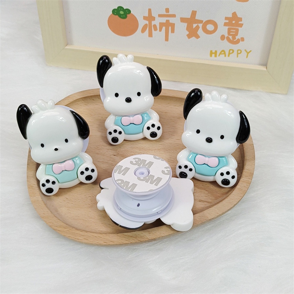 Pacha Giá Đỡ Điện Thoại Bằng Nhựa Resin Hình Chú Chó Hoạt Hình Dễ Thương Để Bàn Phát Sóng Trực