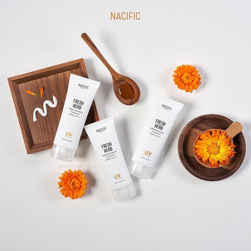 Kem Chống Nắng Nacific Fresh Herb Origin Sun Block Calendula 50ml