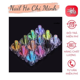 Bột tráng gương nhũ set 12 hủ