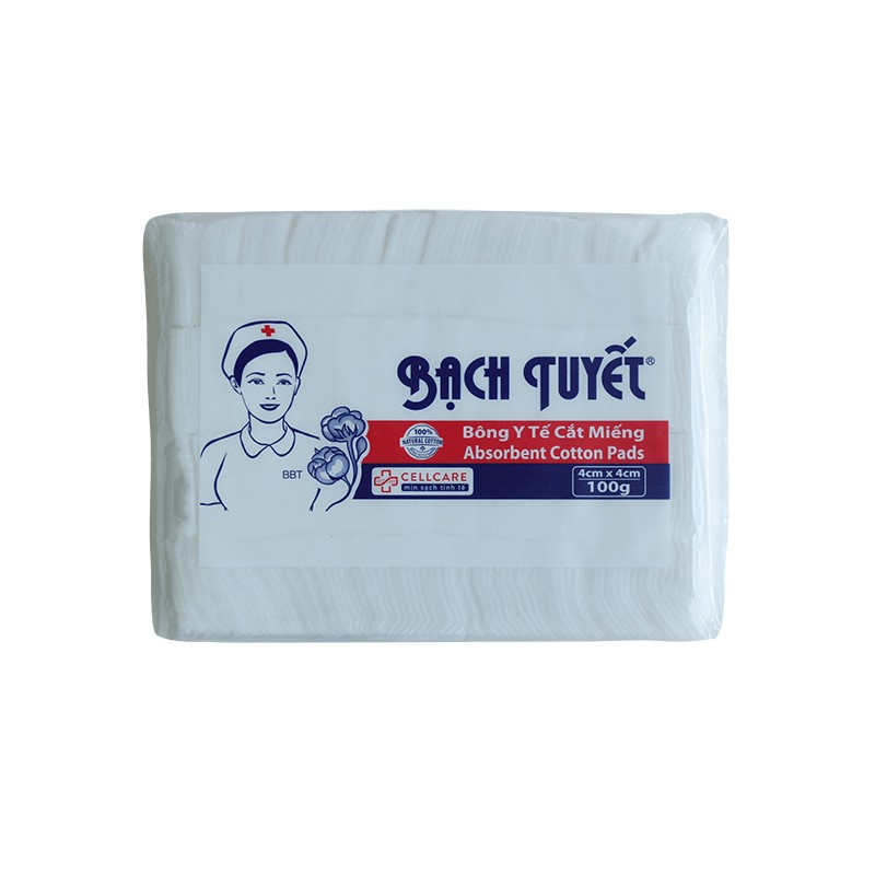 BÔNG CẮT BẠCH TUYẾT 4X4CM ĐA NĂNG GÓI 100GAM