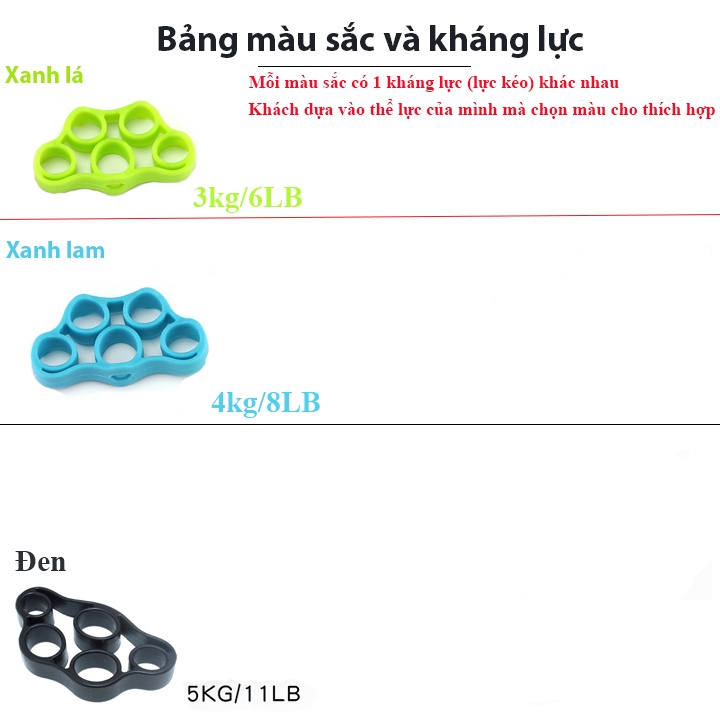 Vòng silicon hổ trợ tập tay, ngón tay, khớp ngón tay S10