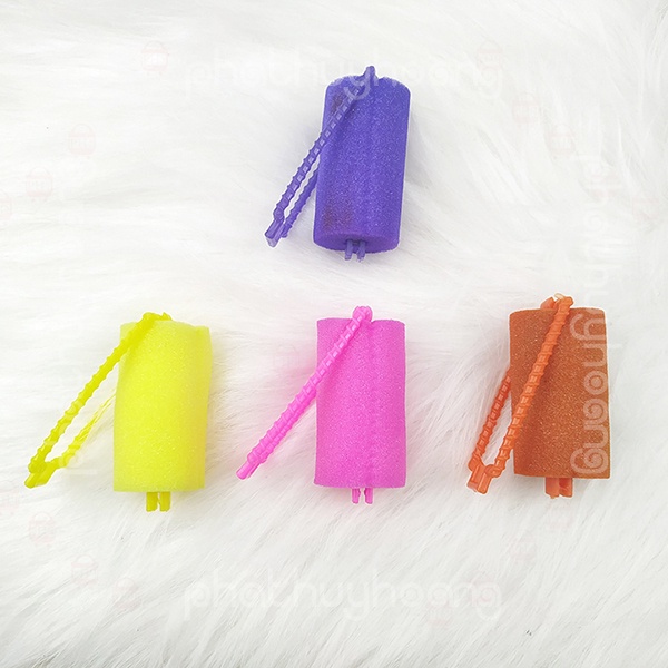 Lô 8 dụng cụ cuốn tóc uốn tóc bằng mút không xài điện xài nhiệt giá rẻ, hiệu quả