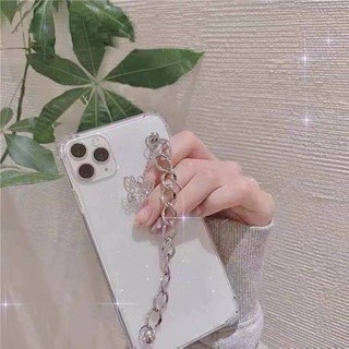 Butterfly Ốp lưng compatible for iphone 13 có Dây xích Đẹp compatible for Iphone13 pro 7 7 Plus8 8plus Xr X / Xs Xs Max 12 11 Pro 11 Pro Max 12 pro max