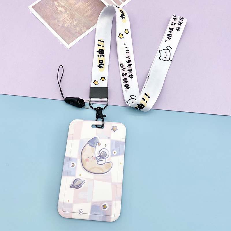 Bao Đựng Thẻ Truy Cập Thẻ Họa Tiết Hoạt Hình ins Dễ Thương Cho Học Sinh YKD ruiyan