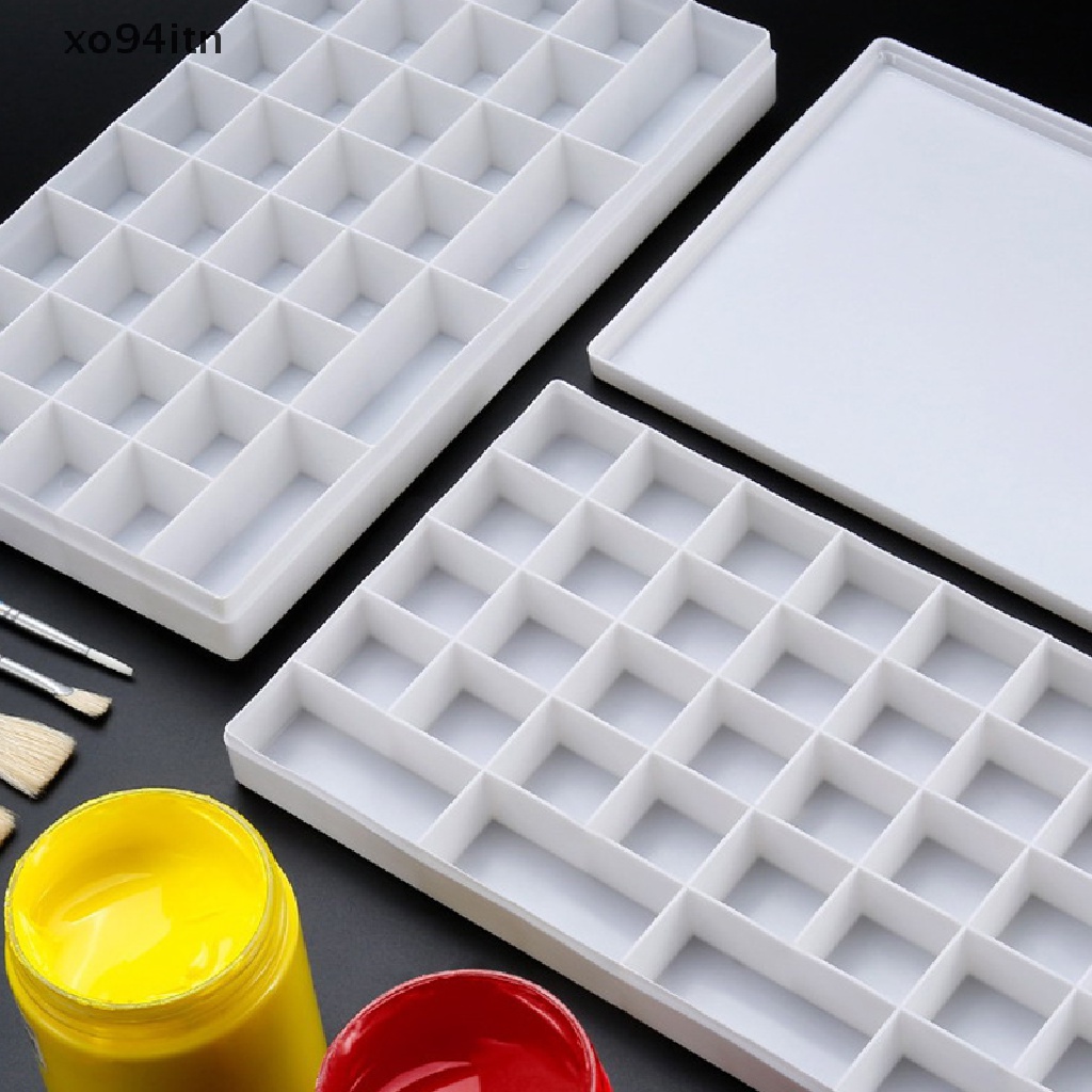 Khay Đựng Màu Vẽ Tranh Sơn Dầu Có Nắp Mềm Bằng Nhựa Acrylic