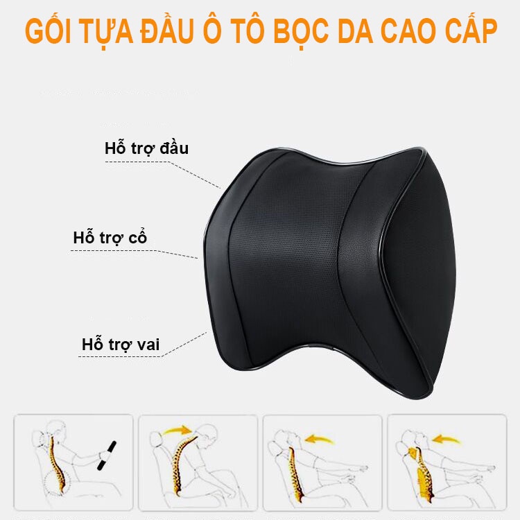 Gối Tựa Đầu Tựa Lưng Bằng Cao Su Non Cho Ghế Ô Tô Và Văn Phòng