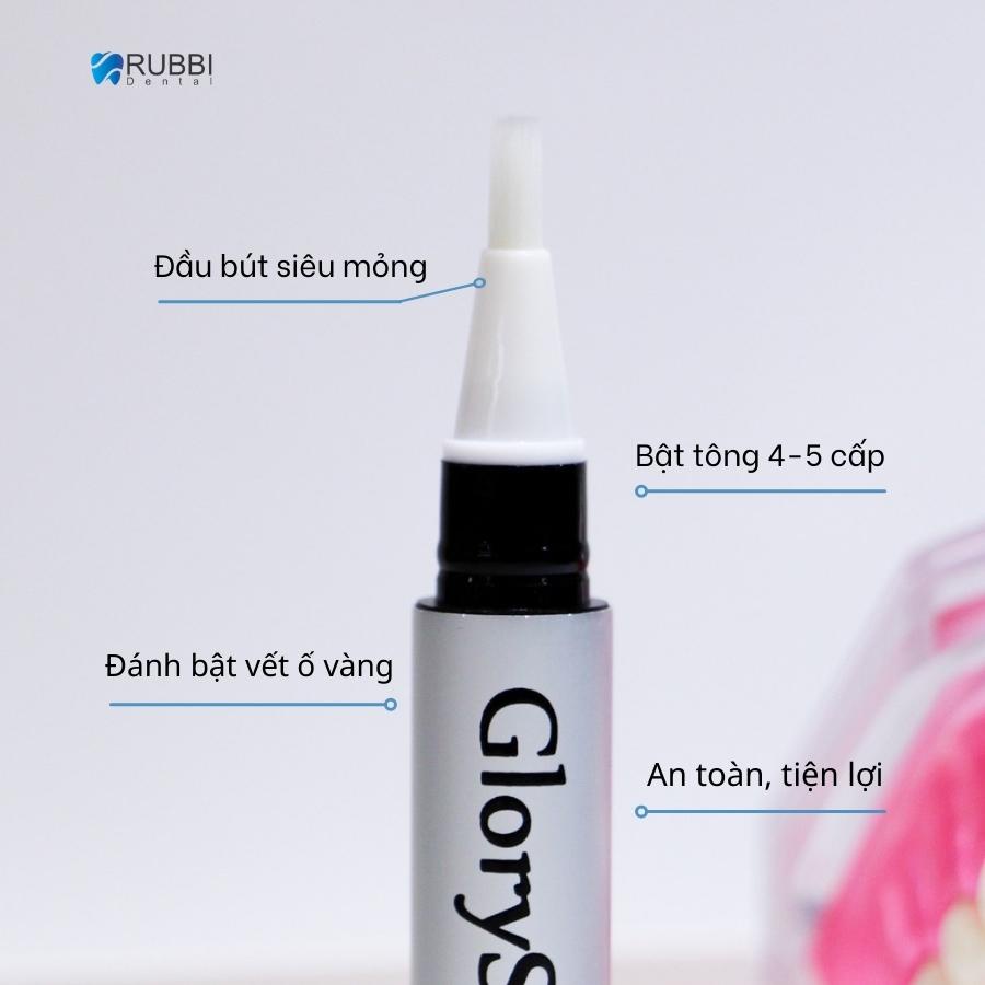 Bút tẩy trắng răng GlorySmile an toàn tại nhà, không ê buốt