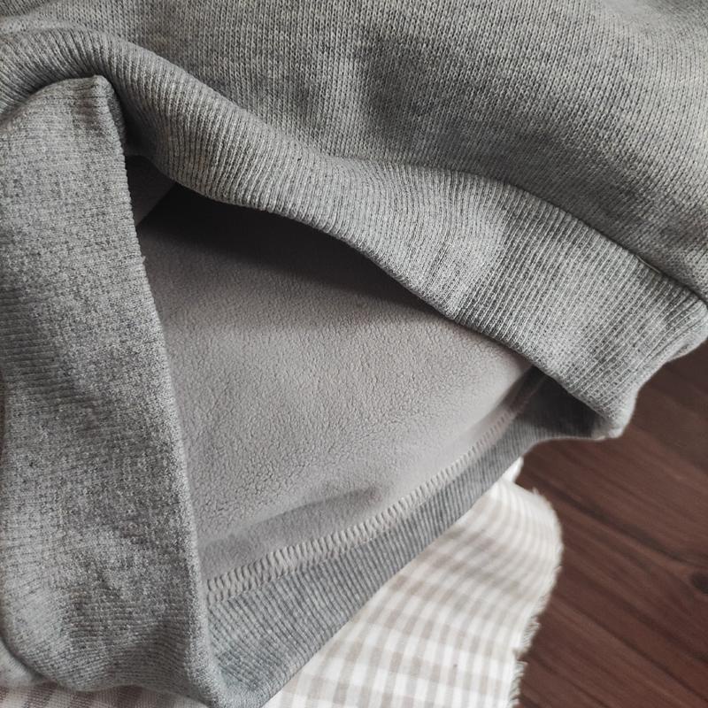 Áo Khoác Denim Phối Lông Cừu Giả Một Lớp Có Mũ Trùm Tháo Rời Được In Hoạt Hình Thời Trang Thu Đông Cho Bé Trai