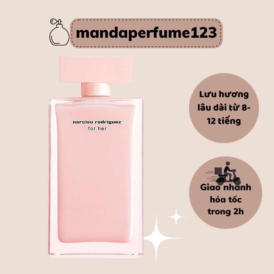 Nước Hoa Nữ 𝗡𝗮𝗿𝘀𝗶𝗰𝗼 𝗥𝗼𝗱𝗿𝗶𝗴𝘂𝗲𝘇 𝗳𝗼𝗿 𝗛𝗲𝗿 100ml ( Nar Hồng )