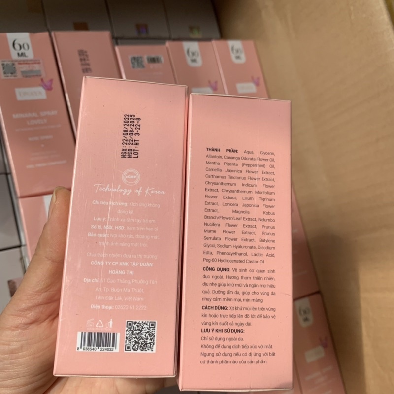 Xịt Thơm Vùng Kín ONAYA chính hãng- Xịt khoáng vùng kín Onaya 60ml