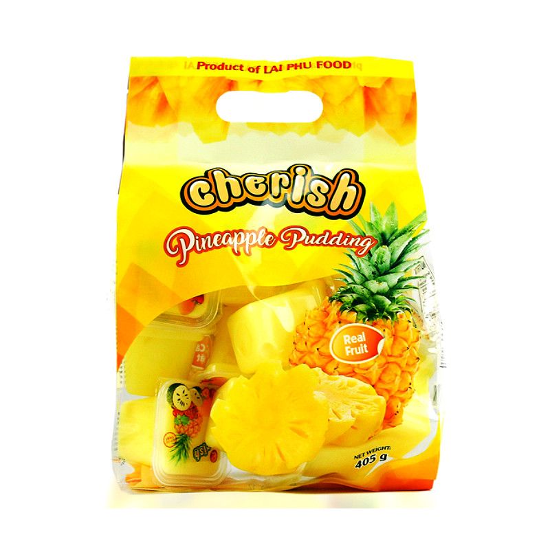 Thạch Pudding Lai Phú Vị Thơm/Xoài/Mãng Cầu Gói 405G - Thạch Cherish Trái Cây Việt Nam