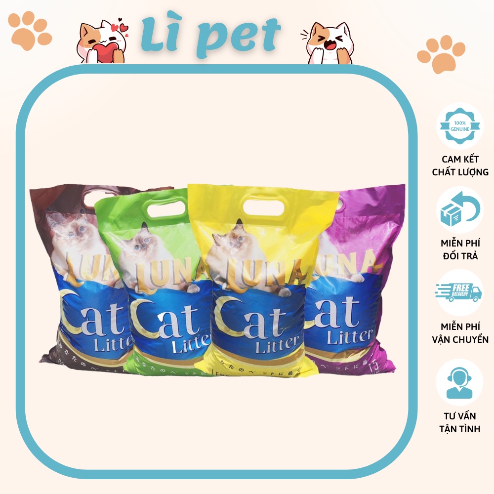 Cát Litter Vệ Sinh Cho Mèo Hạt Silica Lưu Hương Giúp Khử Mùi Tốt Hơn, Giữ Mùi Thơm, Siêu Vón, Ít Bụi, Tiết kiệm