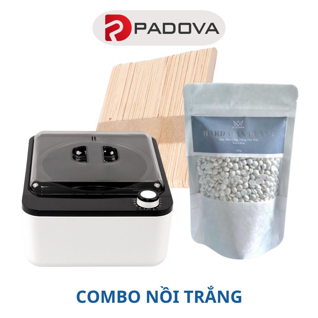 Combo Nồi Nấu Sáp Wax Lông Chống Dính Cao Cấp + 100gr Sáp Đưa Premium Tặng Que PADOVA