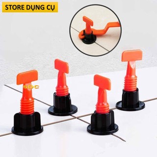 Ke lát gạch chữ T ke vặn xoáy lát gạch cân bằng 50c tặng ke chữ thập và móc vặn | Ke cân bằng lát gạch