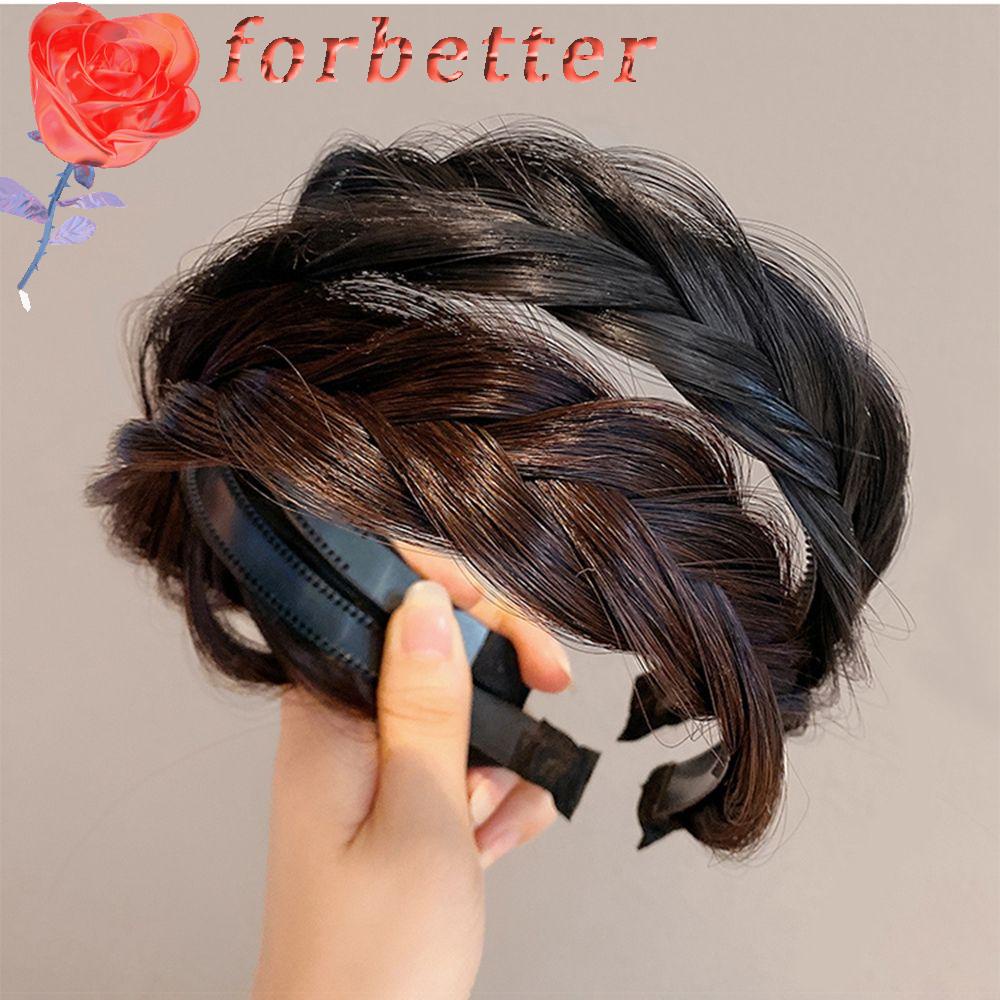 Băng Đô Cài Tóc Giả Bản Rộng Chống Trượt Nhiều Màu Sắc Dễ Thương Phong Cách Hàn Quốc