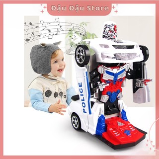 Đồ Chơi Trẻ Em Robot Biến Hình, Có Nhạc Sinh Động Và Đèn - Đậu Đậu Store