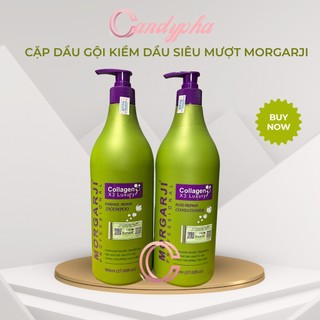 Dầu gội xả MORGARJI phục hồi tóc kiềm dầu siêu mượt hương thơm quả siêu đỉnh 800ml * 2