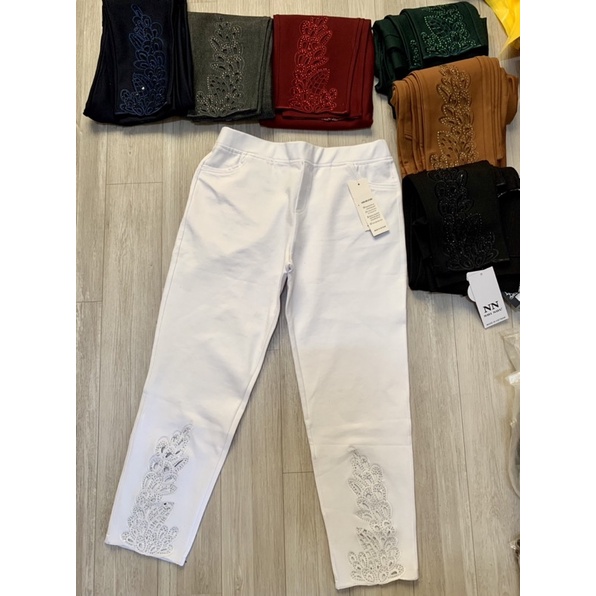 Quần Tây Kiểu Nữ Kaki Thun Xịn có Màu trắng_đỏ_xanh_bò_xám_đen🩸Giá Sỉ 🩸size 45_80 ký
