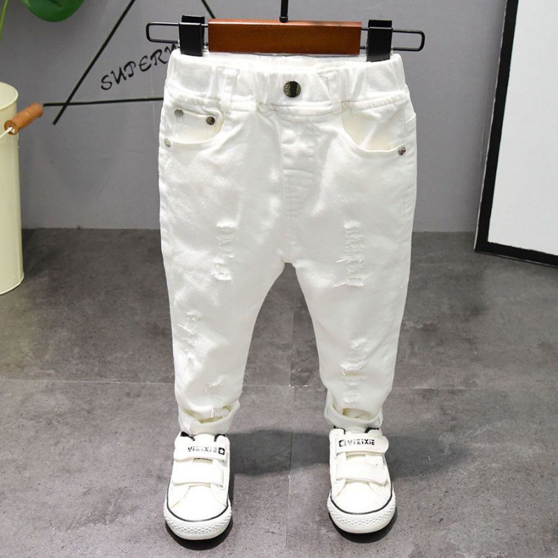 Quần dài kaki rách nhẹ nhàng cho bé trai/ bé gái, DUCK406