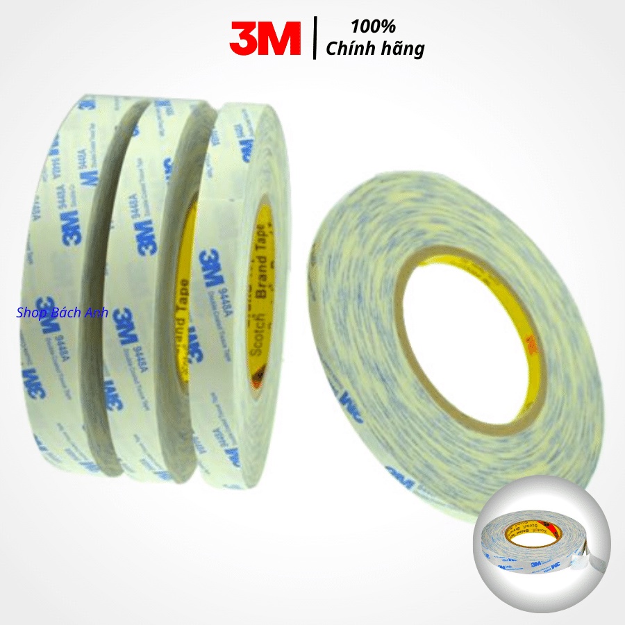 Băng Keo 2 Mặt Chịu Nhiệt 3M 9448A (10mm*50m)