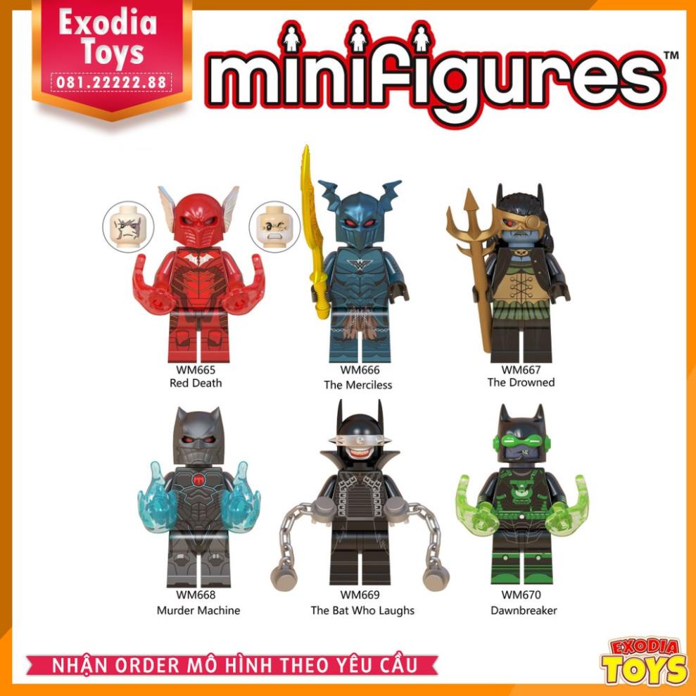 Xếp hình minifigure siêu anh hùng Người Dơi Dark Knights đa vũ trụ - Đồ Chơi Thông Minh - WM6057