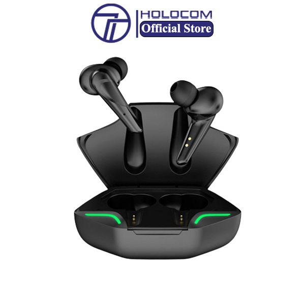 Tai nghe không dây HOLOCOM Gaming Apro 366 TWS bluetooth 5.0 độ trễ thấp khi chơi game, đàm thoại 2 tai, âm bass mạnh