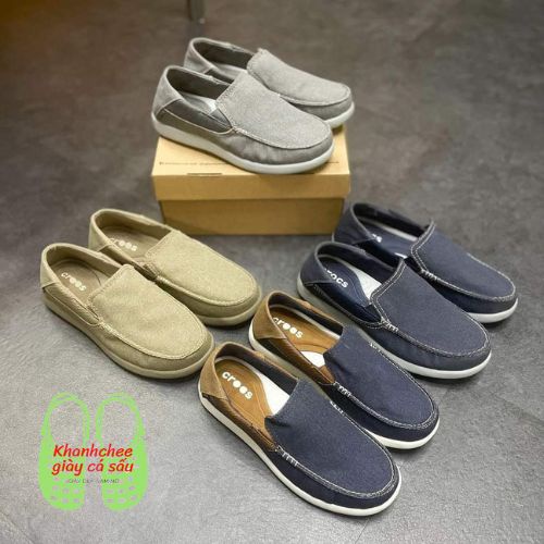 Cross Santa Cruz Deluxe slip on 2, chất liệu vải bố , đế chống trơn trượt