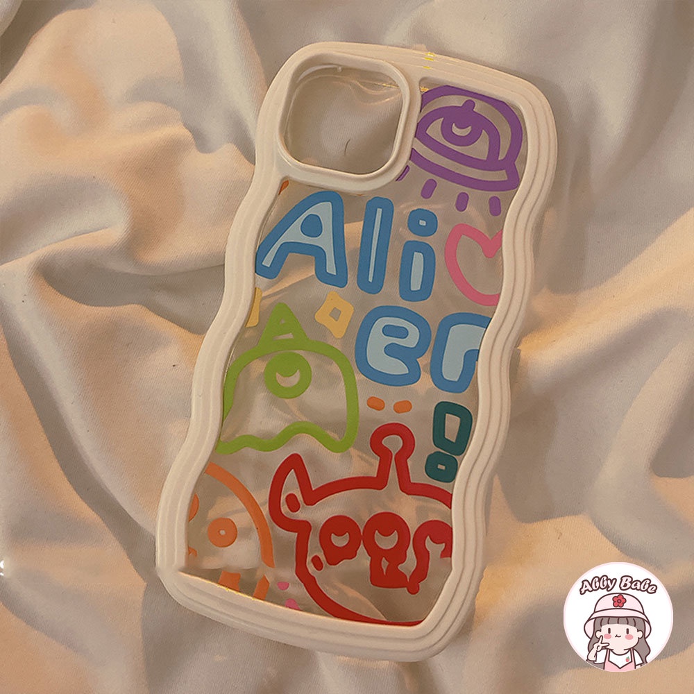 Ốp Điện Thoại TPU Trong Suốt Chống Sốc Họa Tiết Graffiti 3D Cho Iphone 11 7Plus 13 12 11 Pro Max X XS 12 13 XR