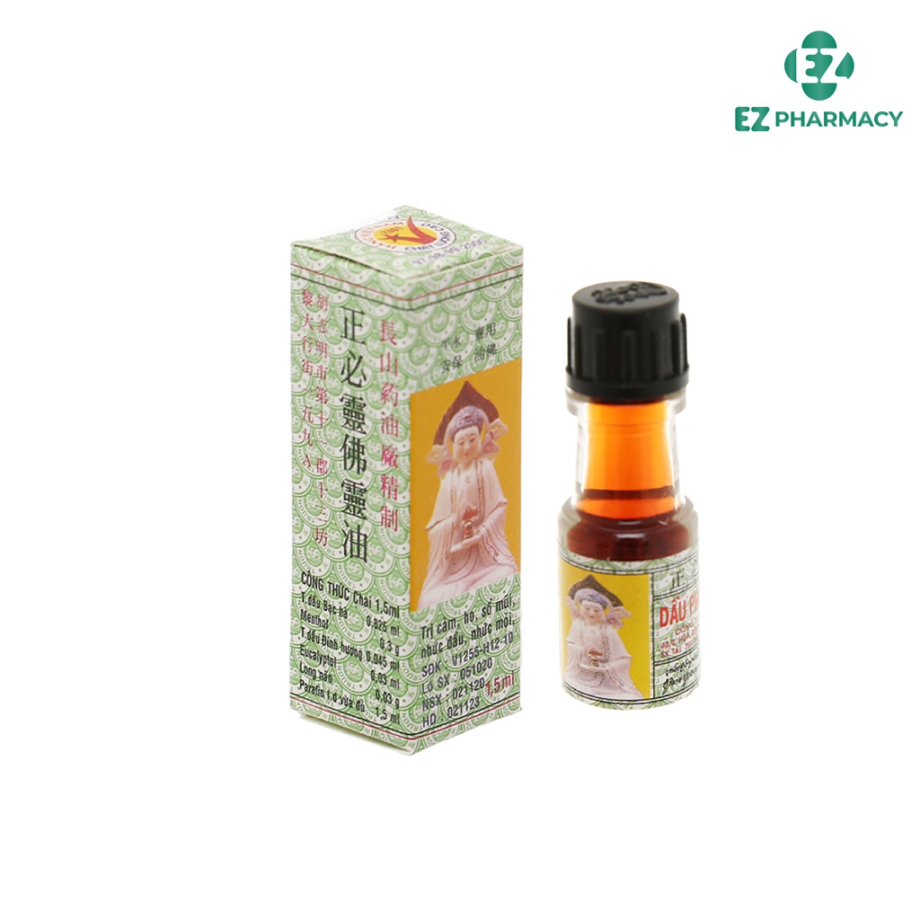 Dầu Phật Linh Trường Sơn 1.5ml - Hỗ trợ trị cảm, ho, sổ mũi, nhức đầu, nhức mỏi - EZ Pharmacy