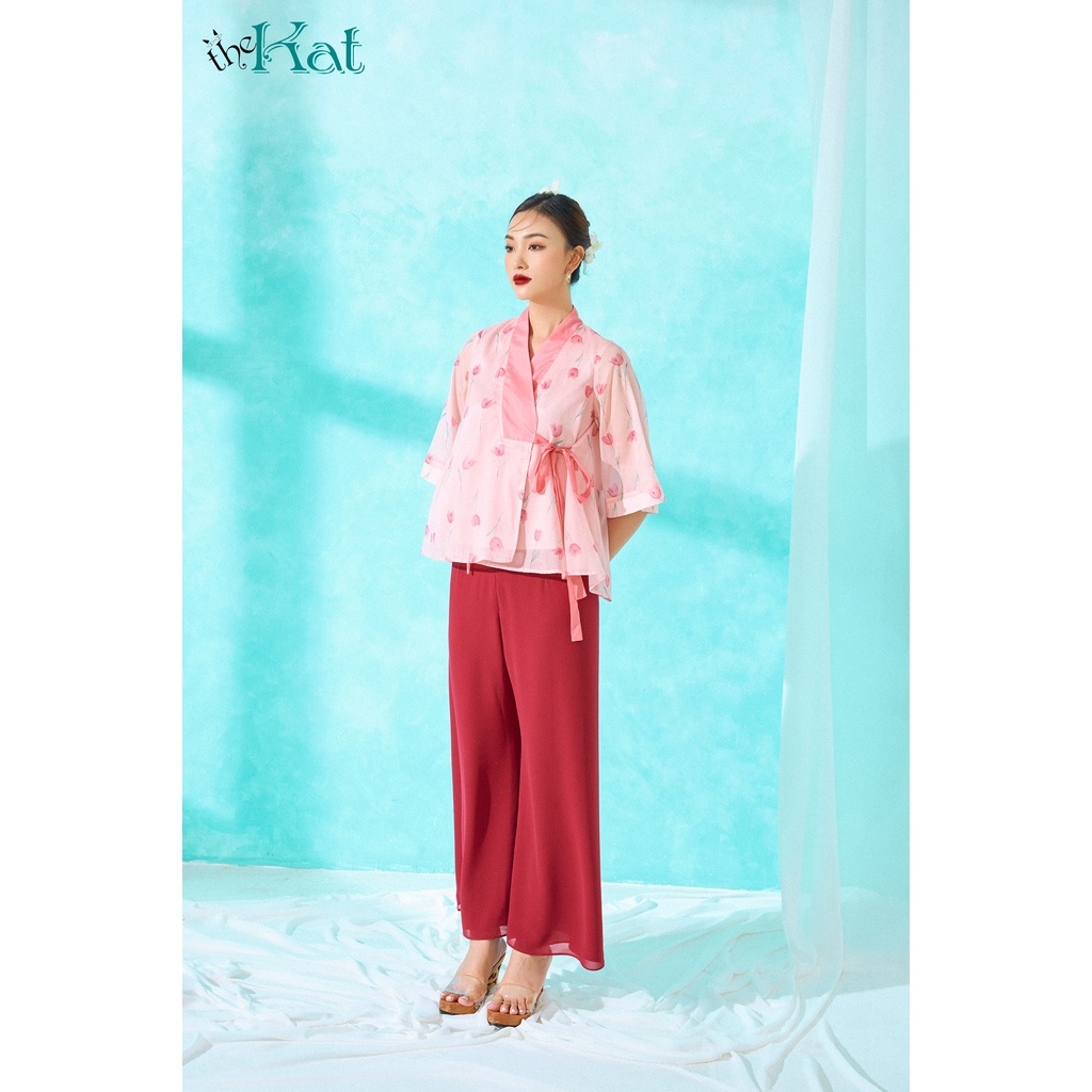 Áo Hanbok Hoa The Kat House, BST Tết 2023, vải tơ Hàn mịn mát, không nhăn, nhiều size