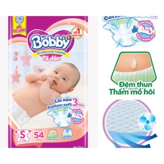 Tã - bỉm dán bobby size s 54 miếng