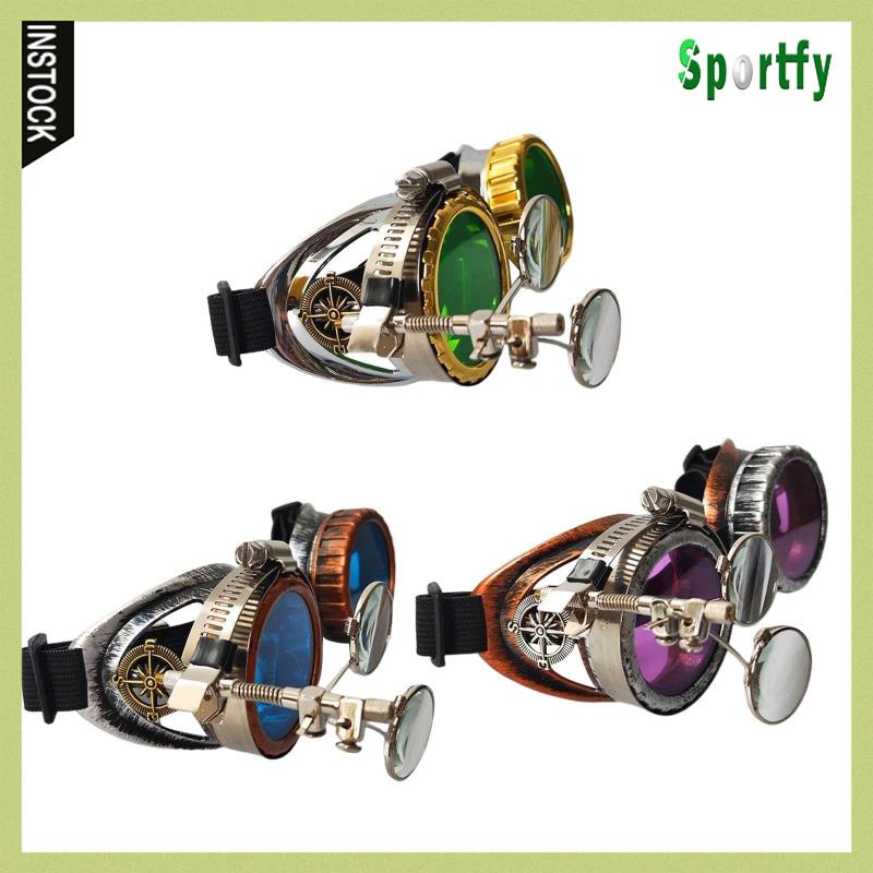 Kính Râm Thời Trang Steampunk Gọng Kính Vuông