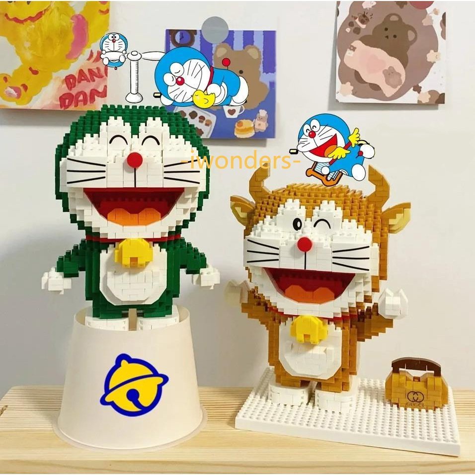Nano Blocks All Setyel Doraemon Building Blocks Giáng sinh Halloween Năm mới Zodiac Sign Sáng tạo Mô hình Đồ chơi Quà tặng Kids education toys