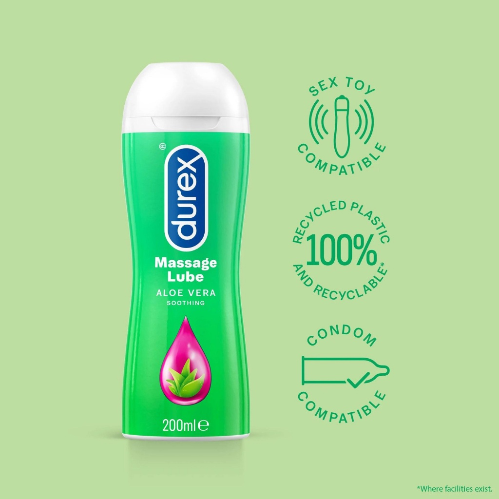 Gel bôi trơn Durex Play 200ml Tặng Bao cao su Durex Performa