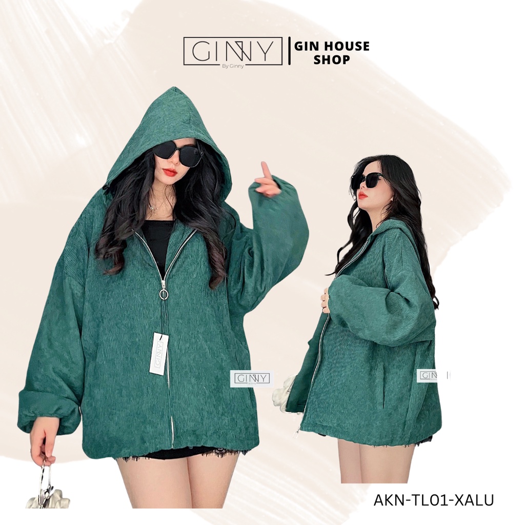 Áo Khoác Nhung Tăm ULZZANG 2 Lớp | Chống nắng tốt | Kèm Hình Thật | GINNY.VN