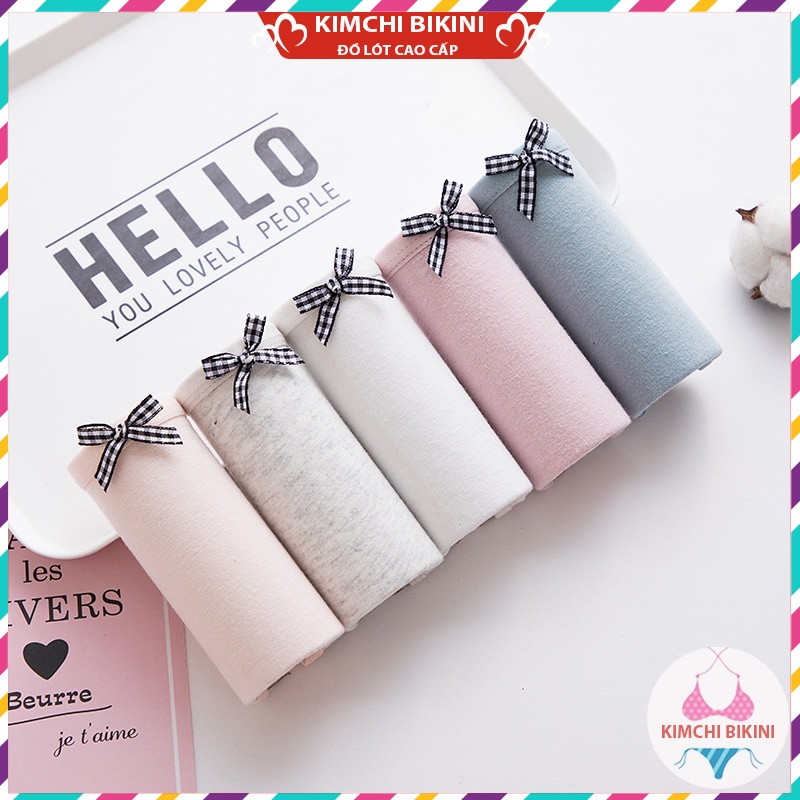 Combo 5 quần chip nữ vải cotton mềm nhiều mẫu KIMCHIBIKINI Set 5 quần nót nữ chống viêm bán chạy nhất thị trường QL021