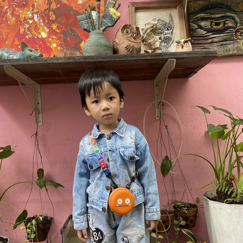 túi đeo chéo mini cho bé ugly dolls hàng xuất dư size 8.3cm đủ màu