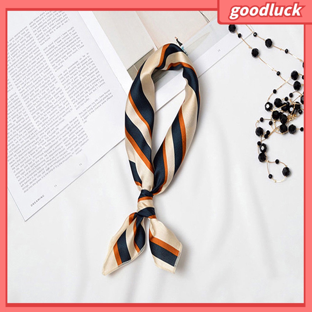 Khăn Choàng Cổ Họa Tiết Sọc Thời Trang Thanh Lịch Cho Nữ