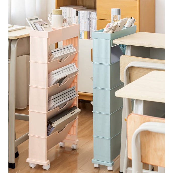 Giá sách lớp học Nhiều có thể gập lại với Bánh xe đa năng lưu trữ mở rộng cho phòng khách Hydrogen065