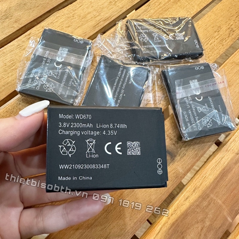 Pin Nguyên Zin Bóc Máy Siêu Bền OLAX wd670, jazz 4g Pin Chính Hãng Pin Cục Phát Wifi 4G WD670
