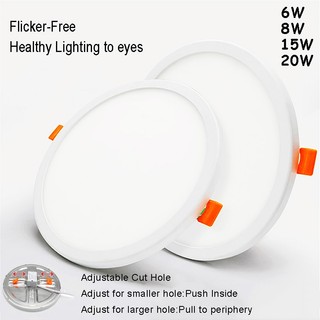 Bảng đèn led âm trần 6w 8w 15w 20w 3000k / 4000k / 6000k