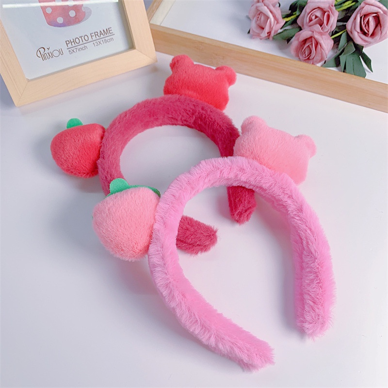 Băng Đô Công Chúa Hình Gấu Dâu Tây Dễ Thương