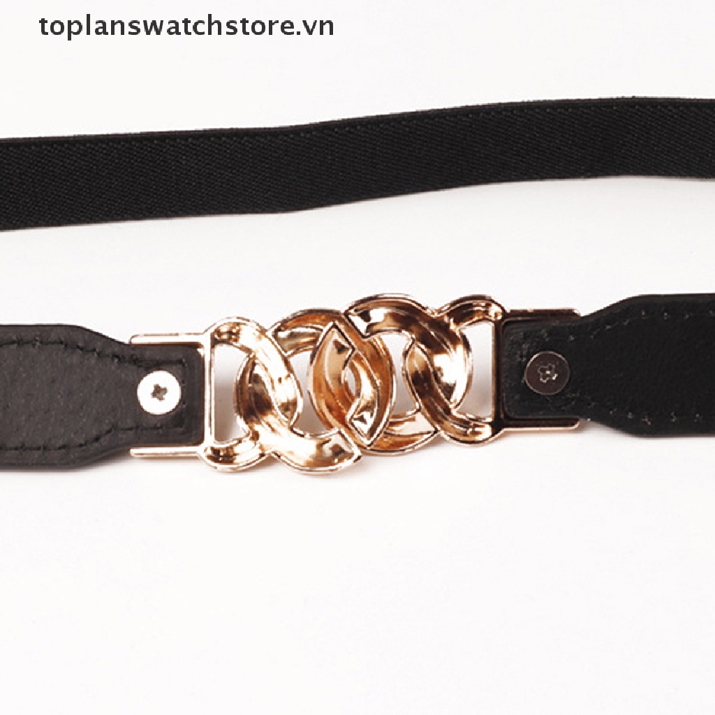 Thắt Lưng Dây Xích Co Giãn 3 Màu Tùy Chọn Cho Nữ