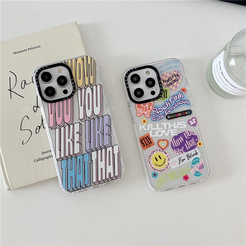 Ốp Điện Thoại TPU Silicon Chống Sốc Hình Nhóm Nhạc BLACKPINK Cho iPhone 14 12 13 11 Pro Max