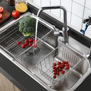 Rổ rút inox inox 304. Rổ chuậu bồn rửa bát, để đồ nhà bếp inox.