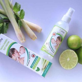 Xịt chống muỗi , đuổi muỗi hương sả chanh 100ml