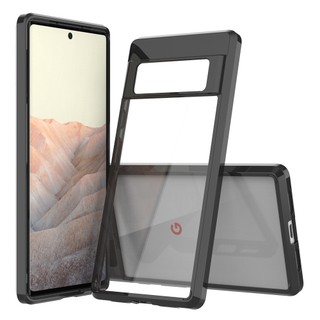 Luxury Acrylic Shockproof Case For Google Pixel 6 7 Pro 6A 5A 4A 5G Bumper Hard Soft Silicone Clear Protective Back Cover For Pixel 5