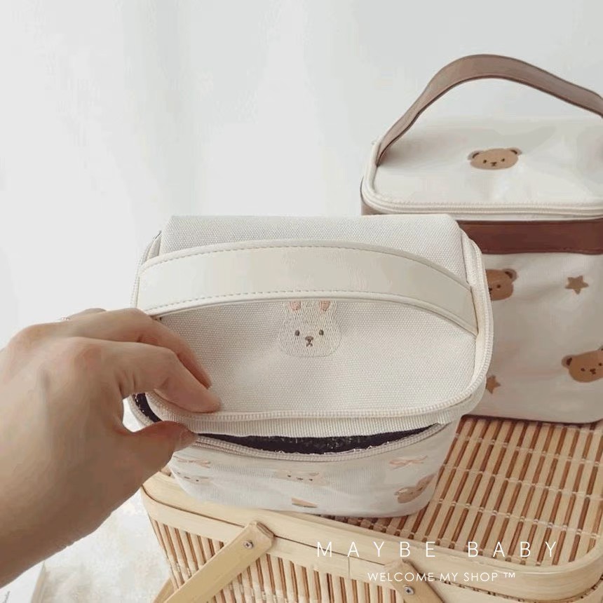 TÚI XÁCH BỈM SỮA MINI HÌNH GẤU THỎ - MẪU MỚI 2022